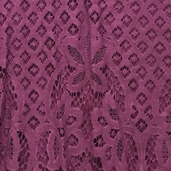 Rewind Wine Lace Overlay Top - Picture 7 of 7